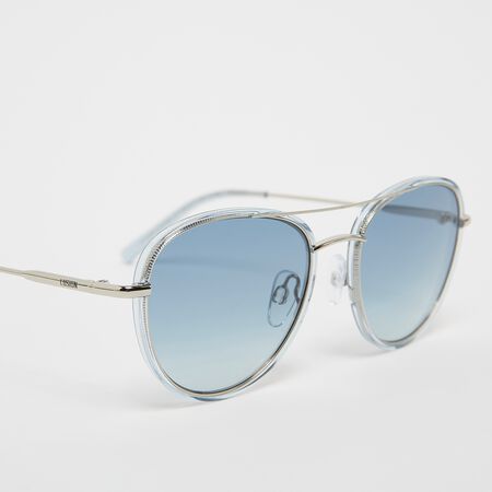 Runde Piloten- Sonnenbrille - silber, blau 