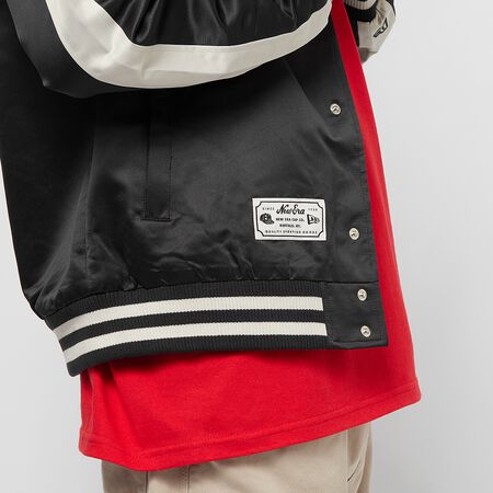 Contrast Sleeve Varsity Jacket
