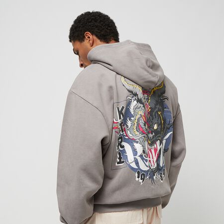 Small Signature Washed OS Dragon Full Zip Hoodie